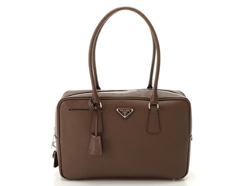Prada handbag Saffiano leather brown